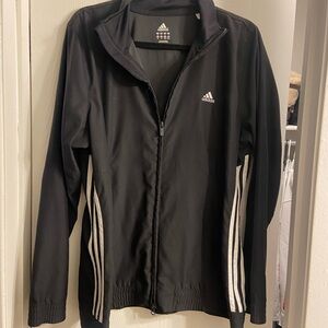 Adidas Women's Black Windbreaker Jacket